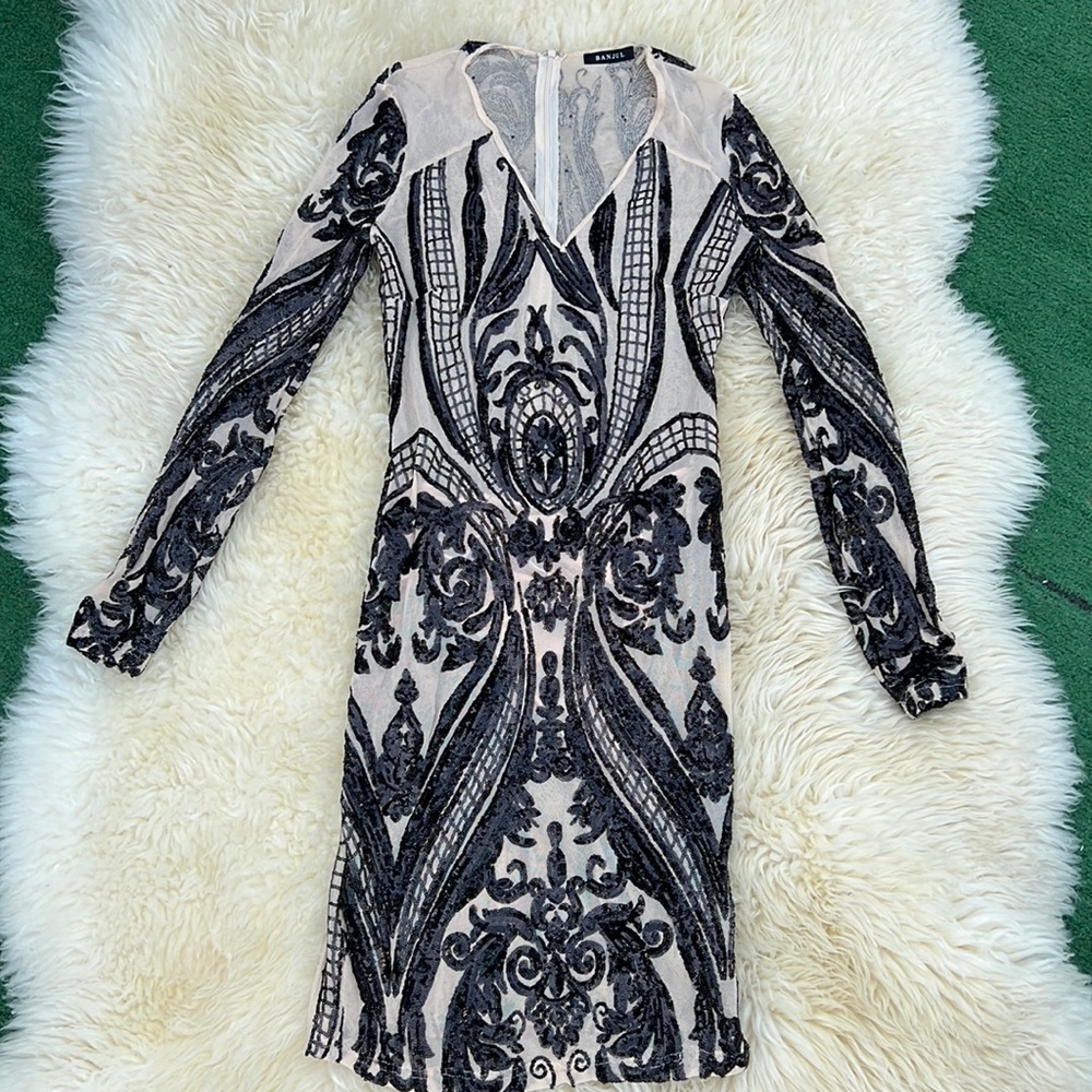 Banjul transparent sequin dress